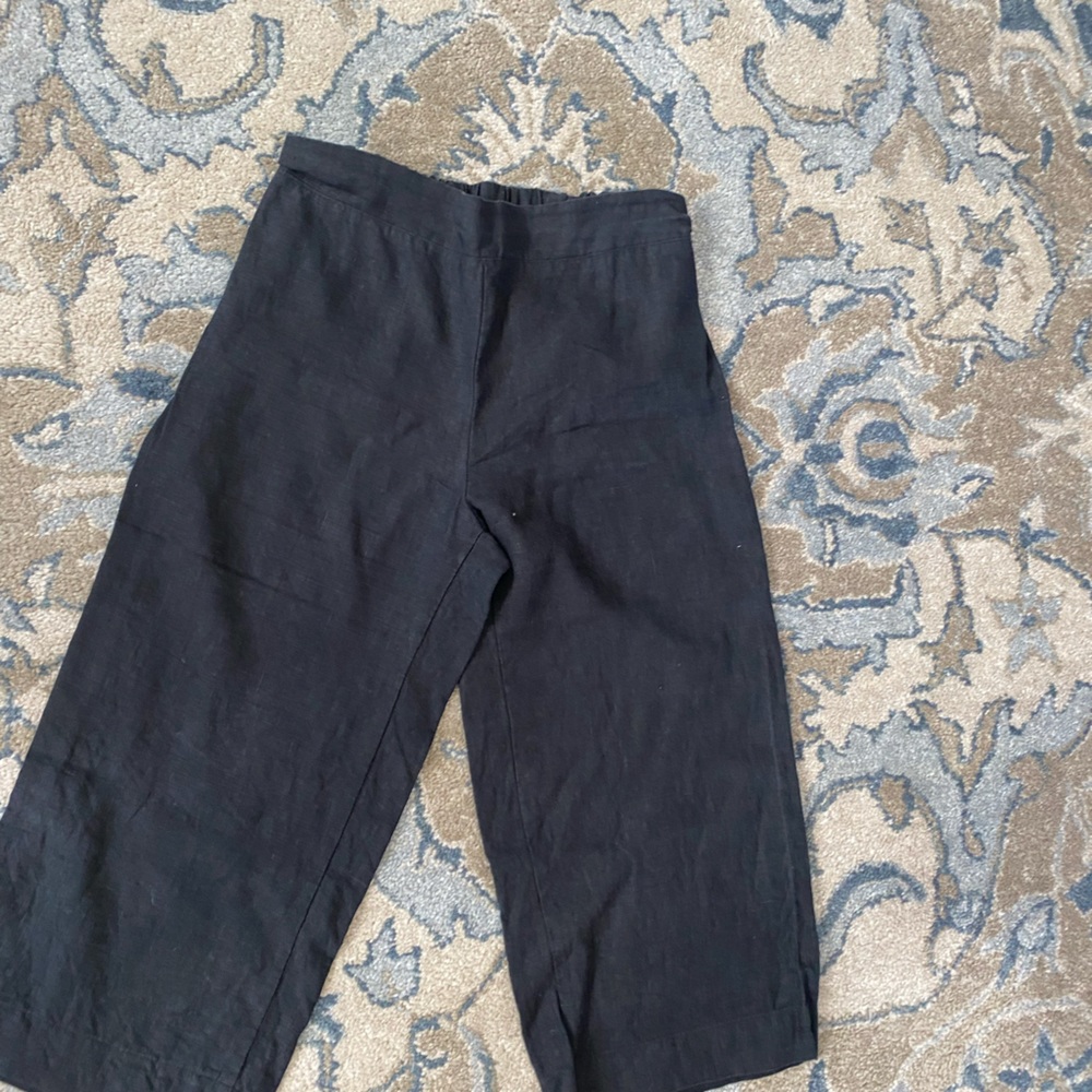 ONLY CHILD cropped linen pants 12 r